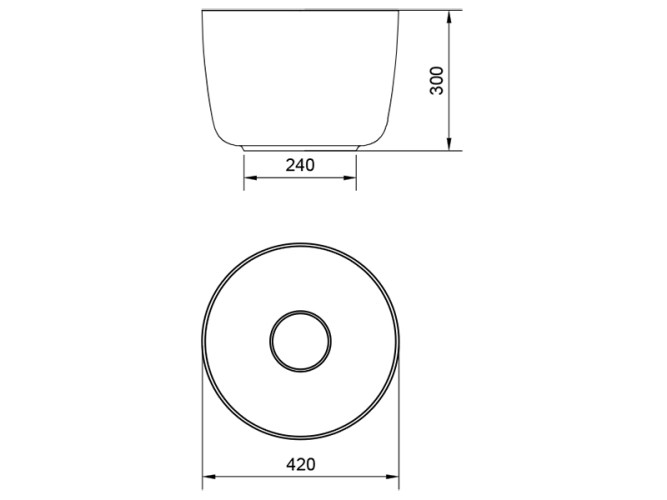 Раковина накладная RELAX DESIGN BONZO C1 LX01 opac