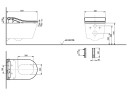 Сиденье-биде электронное с пультом TOTO RW Auto Flush TCF802C2G