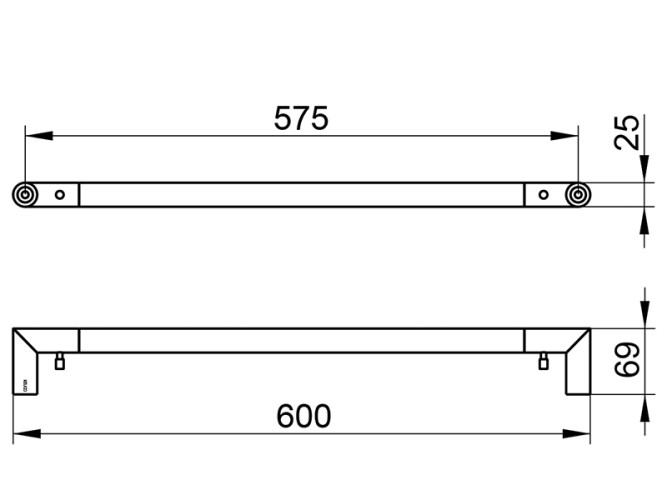 Полотенцедержател KEUCO REVA 12801370600