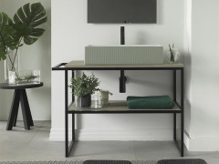 Консоль для умывальника с полотенцедержателем Scarabeo FRAME 1847/NROP/87