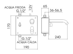 Cмеситель для раковины MAMOLI ELETTRONICI 469400000121