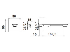 Излив MAMOLI BLADE 228000000021