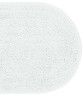 Batex Duo Cotton, двухсторонний овальный коврик из 100% хлопка, размер 75x140 см, цвет белый