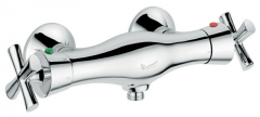 Emmevi Spirit New, двухвентильный термостат для душа без набора для душа, цвет хром