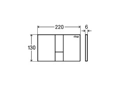 Панель смыва Prevista для унитазов VIEGA PREVISTA DRY 773304