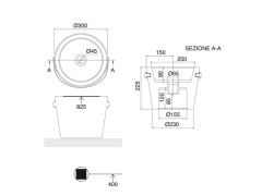 Раковина накладная Scarabeo BUCKET 8801CR