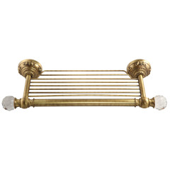 Полка-решётка L43xH6,5xP14.5 cm, бронза/Swarovski Migliore Cristalia