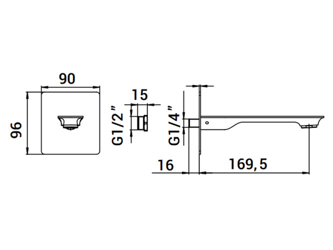 Излив MAMOLI BLADE 22800000002K