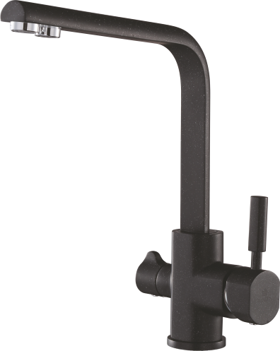 16034-C Смеситель (ЧЕРНЫЙ)с фильтром "GANZER" (10/1шт)