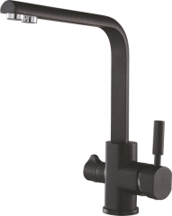 16034-C Смеситель (ЧЕРНЫЙ)с фильтром &quot;GANZER&quot; (10/1шт)