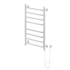 Полотенцесушитель Электрич.кабельный Ника WAY-3 80/50 RAL9016 белый матовый правый тэн