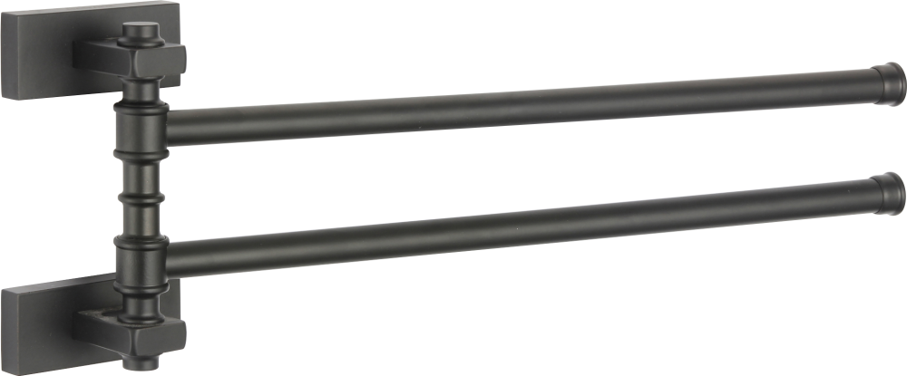 88012-C П/держатель поворот. 2-ной (ЧЕРНЫЙ) GANZER (10/1шт)