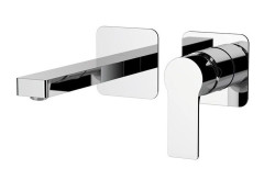 Daniel Reflex, встраиваемый в стену однорычажный смеситель для раковины (излив 18,8 см), цвет хром