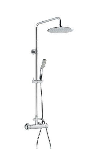 Emmevi, душевая колонна 930586 с термостатом, цвет хром