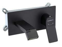 12099-C Встроенный смеситель для умывальника (ЧЕРНЫЙ) HansenPRO  (10/1шт)