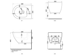 Биде подвесное CIELO ENJOY EJBSR NI