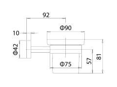 Стакан MAMOLI ACCESSORI BAGNO 6750001