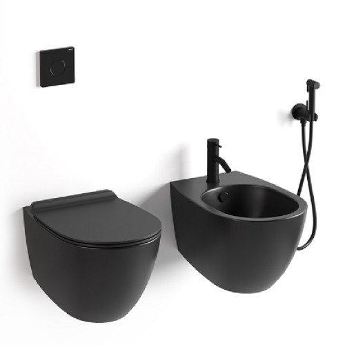 Унитаз подвесной безободковый SIMAS VIGNONI VI 18/F 85 nero