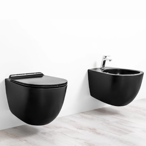 Унитаз подвесной безободковый SIMAS VIGNONI VI 18/F 85 nero