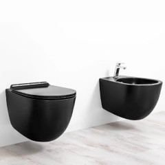 Унитаз подвесной безободковый SIMAS VIGNONI VI 18/F 85 nero