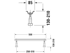 Ножки для ванны/поддона DURAVIT комплектующие 790105000000000