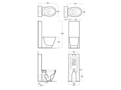 Бачок для унитаза SIMAS E-LINE CT 09/D 20 bia
