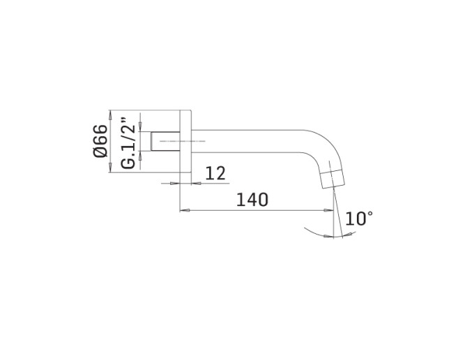 Излив MAMOLI HIPSTER 2261S140Z121