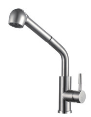 15027 Смес. од. для кухни выс. с ВЫД. лейкой (НЕРЖ САТИН) ViEiR (10/1шт)