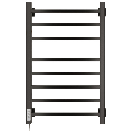 Полотенцесушитель Электрич.кабельный Ника STEP-2 80/40 RAL9005 черный матовый левый тэн