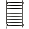 Полотенцесушитель Электрич.кабельный Ника STEP-2 80/40 RAL9005 черный матовый левый тэн