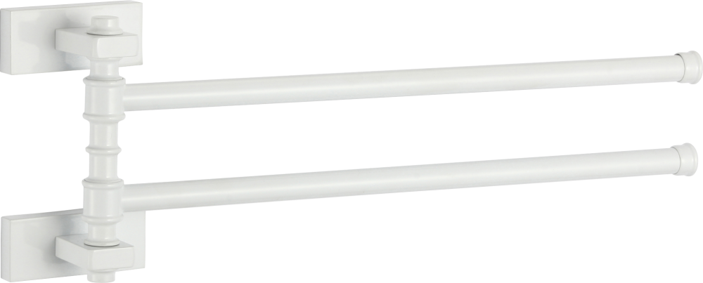 88012-F П/держатель поворот. 2-ной (БЕЛЫЙ) GANZER (10/1шт)