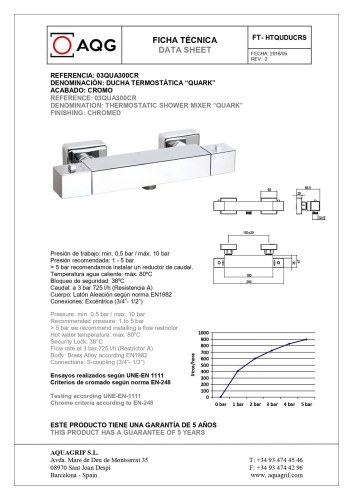 AQG, душевая колонна Qus регулируемая по высоте 78,5-143 см, c термостатом и квадратным верхним душем 25х25 см, цвет черный матовый