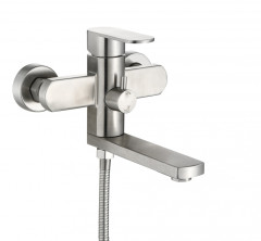 383531 Смес. од. для ванны кор. (НЕРЖ,САТИН) ViEiR (8/1шт)