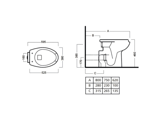 Унитаз для инвалидов HATRIA AUTONOMY Y0CA01