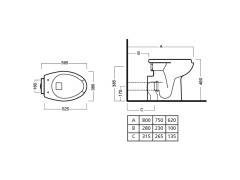 Унитаз для инвалидов HATRIA AUTONOMY Y0CA01