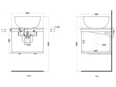 Тумба CIELO Multiplo MUMBG50CM MU