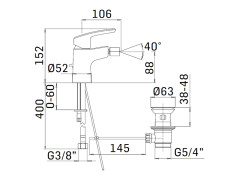 Смеситель для биде MAMOLI VIP+ 540200008051