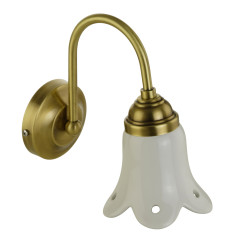 Светильник настенный, H20хL10xP20 cm, керамика/бронза Migliore Mirella