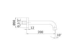 Излив MAMOLI HIPSTER 22610000Z121