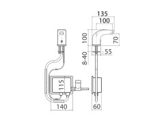 Cмеситель для раковины MAMOLI ELETTRONICI 4093M0000011