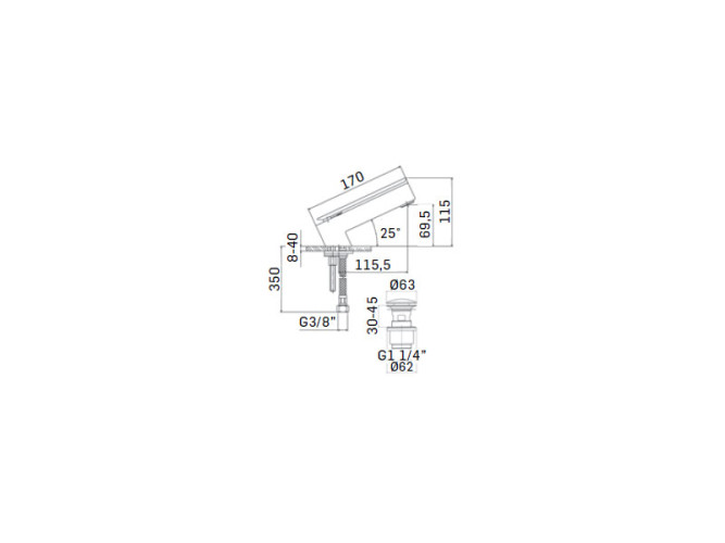 Смеситель для раковины MAMOLI MENDINI 48510000C051