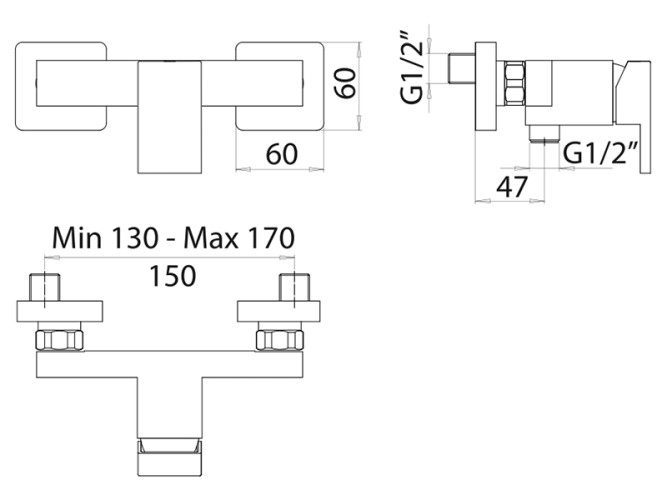 Смеситель для душа MAMOLI BLADE 38430000D121