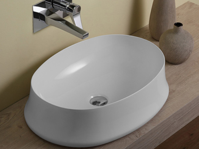 Раковина накладная овальная SIMAS SHARP SH 04