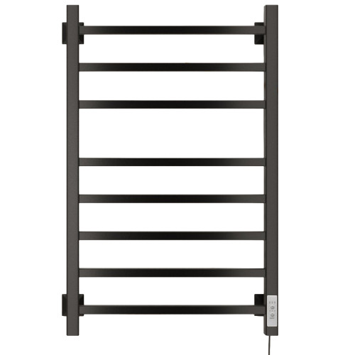 Полотенцесушитель Электрич.кабельный Ника STEP-2 80/40 RAL9005 черный матовый правый тэн