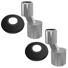 Эксцентрик 1/2&quot; х 3/4&quot; с отражателем 3/4 509N0405 черн мат RAL9005 (покр.Ника)