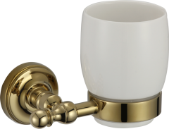 31060-E Стакан стекло (настенный) (ЗОЛОТО) GANZER (20/1шт)