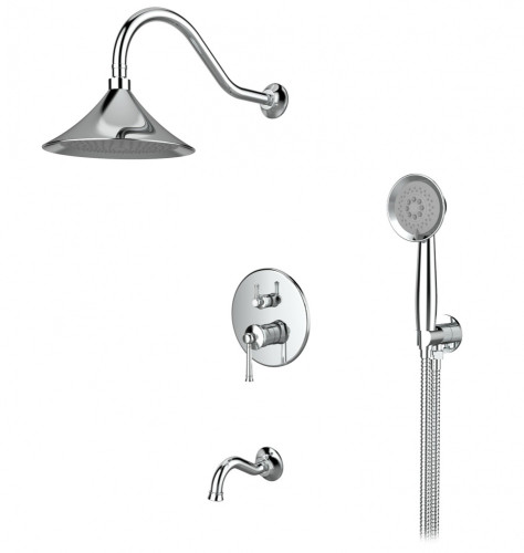 273563 Встроенный смес для душа с 3-функ. (ХРОМ) ViEiR  (5/1шт)