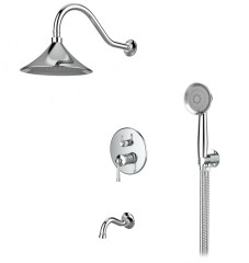 273563 Встроенный смес для душа с 3-функ. (ХРОМ) ViEiR  (5/1шт)