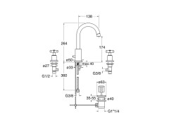 Смеситель для раковины CRISTINA EXCLUSIVE EV20513