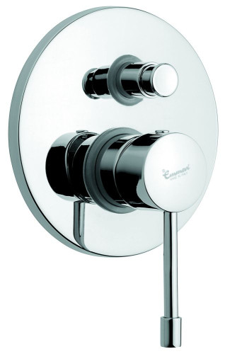 Emmevi Eden, однорычажный встраиваемый смеситель для душа с дивертером на 2 выхода, цвет черный матовый